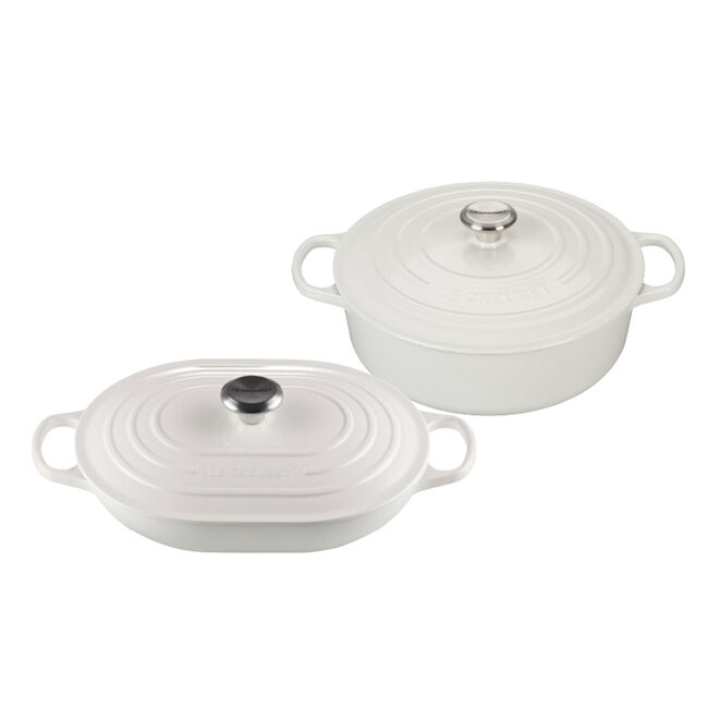 Shallow Dutch Oven and Oblong Casserole Set Le Creuset